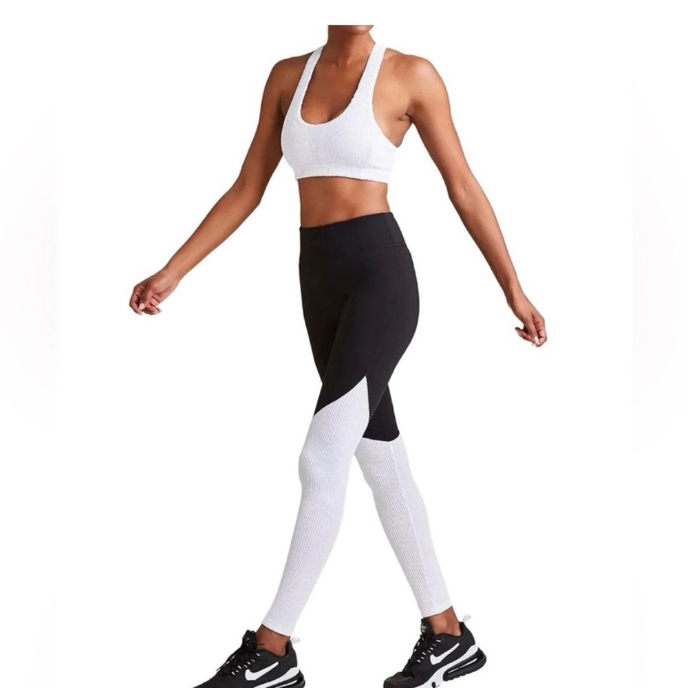 Alala Black and White Performance Leggings